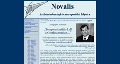 Desktop Screenshot of novalis.hu